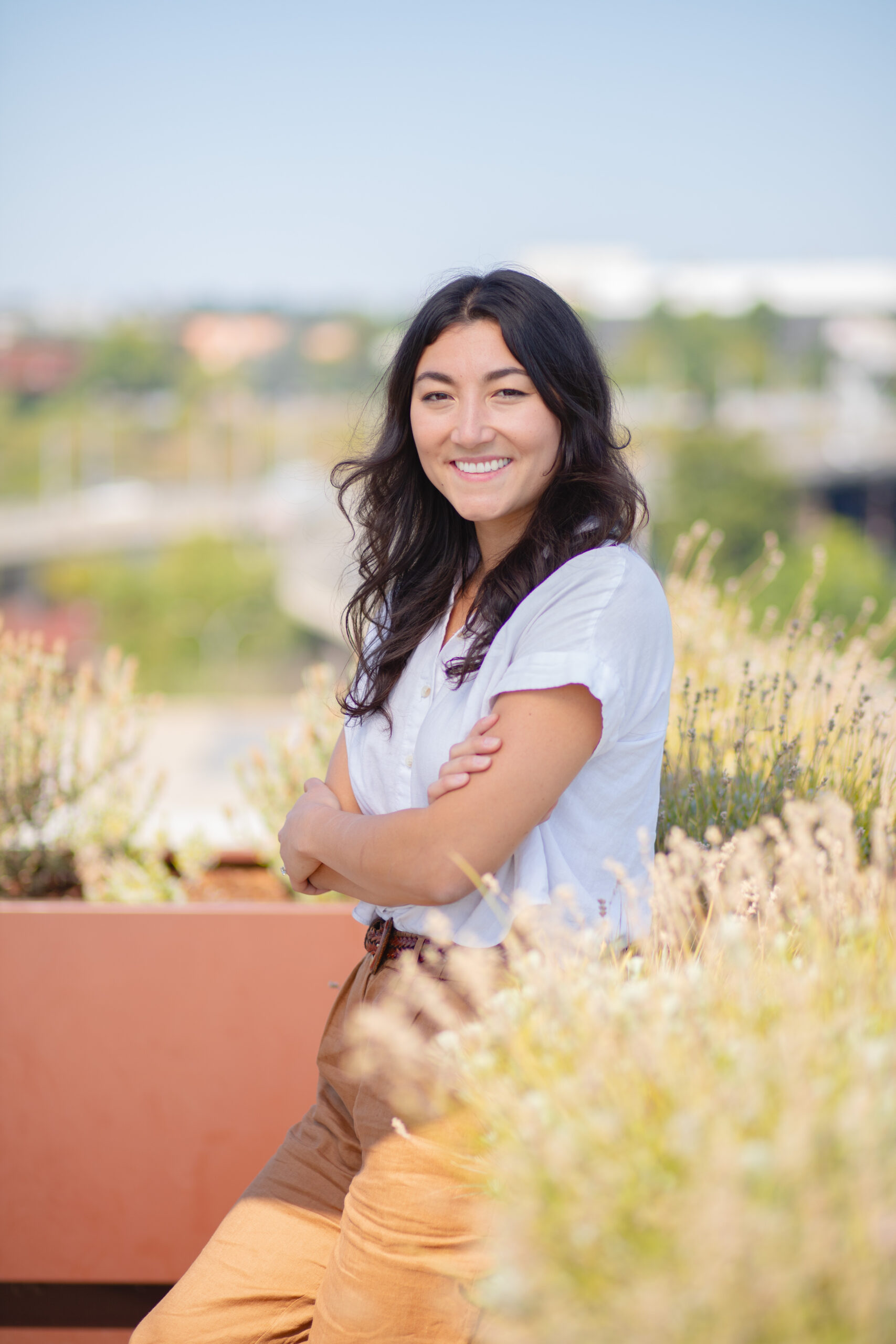 Dani Murphy on the Portland AM Office's Roof