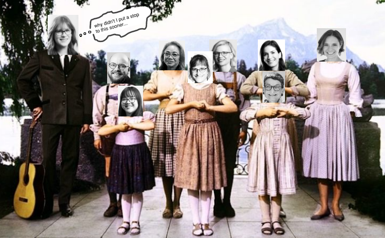 The SPAKL Team shows off their sense of humor through an edited picture depicting them as the Von Trapp Family Singers from "The Sound of Music"