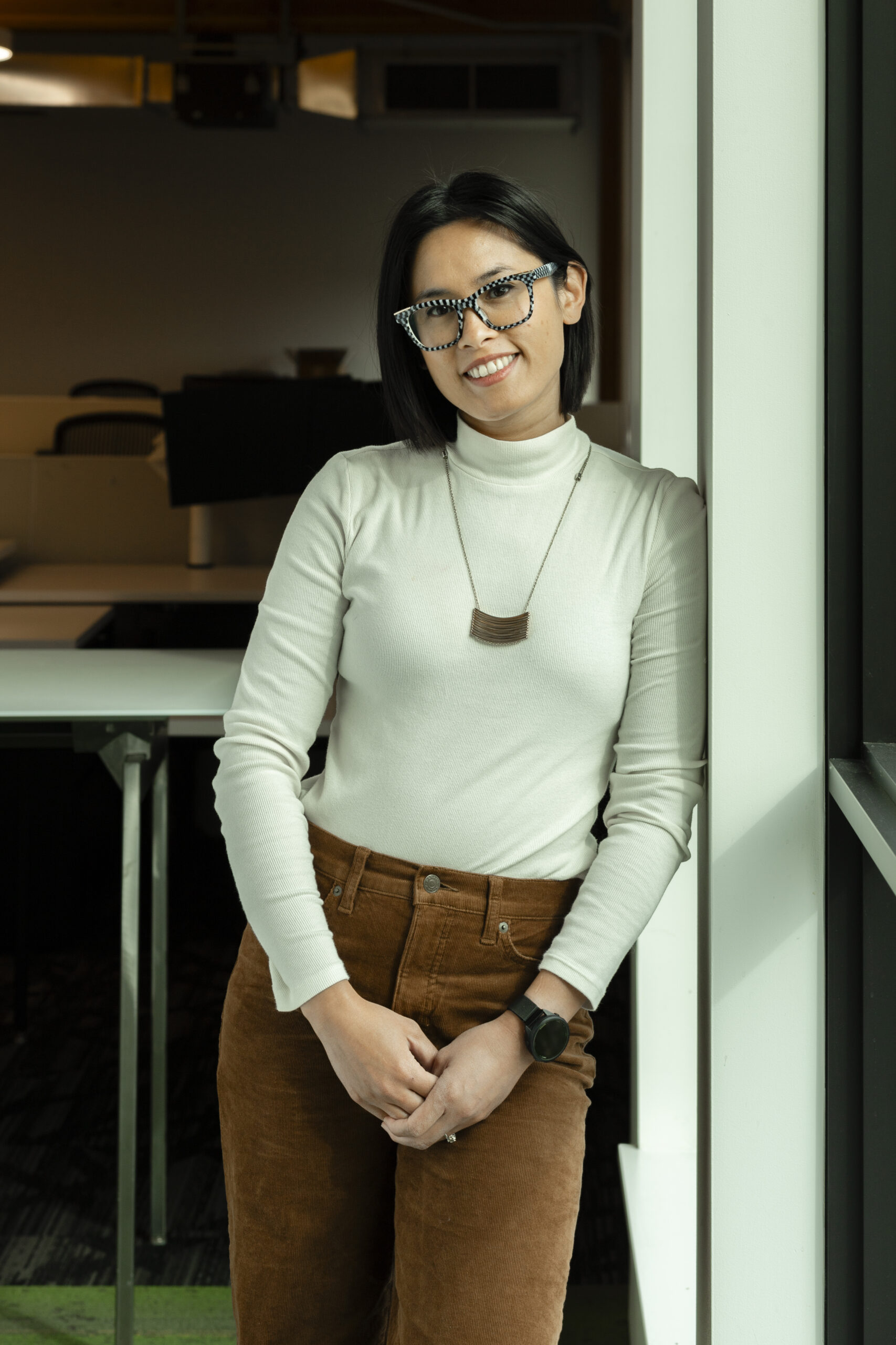 Amanda Lunger in the Portland office